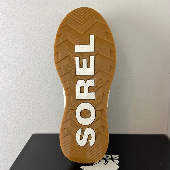 NEW SOREL Out N About III Low Waterproof Sneaker Black/Sea Salt - Picture 4 of 6